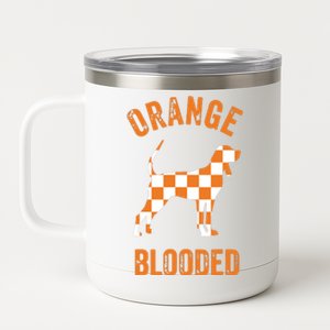 Orange Blooded Tennessee Hound Native Home Tn State Pride 12 oz Stainless Steel Tumbler Cup