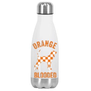 Orange Blooded Tennessee Hound Native Home Tn State Pride Stainless Steel Insulated Water Bottle