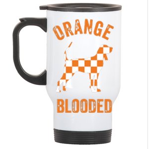 Orange Blooded Tennessee Hound Native Home Tn State Pride Stainless Steel Travel Mug