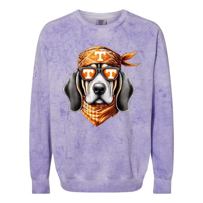 Orange Blooded Tennessee Hound Native Home Tn State Pride Colorblast Crewneck Sweatshirt