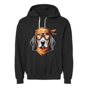 Orange Blooded Tennessee Hound Native Home Tn State Pride Garment-Dyed Fleece Hoodie