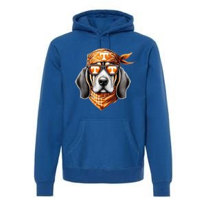 Orange Blooded Tennessee Hound Native Home Tn State Pride Premium Hoodie