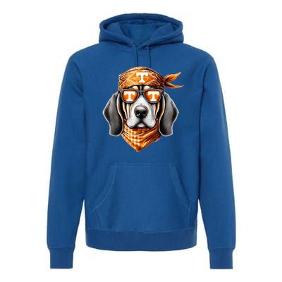 Orange Blooded Tennessee Hound Native Home Tn State Pride Premium Hoodie