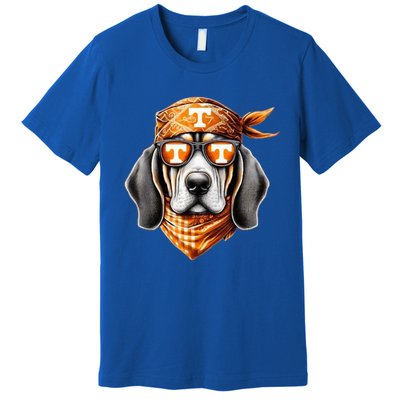 Orange Blooded Tennessee Hound Native Home Tn State Pride Premium T-Shirt