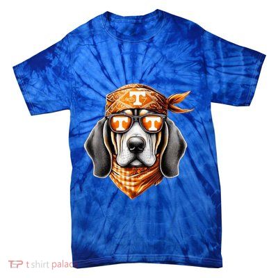 Orange Blooded Tennessee Hound Native Home Tn State Pride Tie-Dye T-Shirt