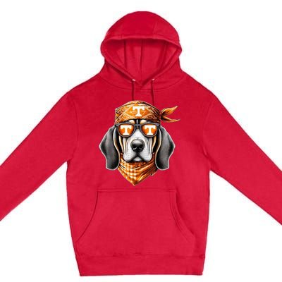 Orange Blooded Tennessee Hound Native Home Tn State Pride Premium Pullover Hoodie