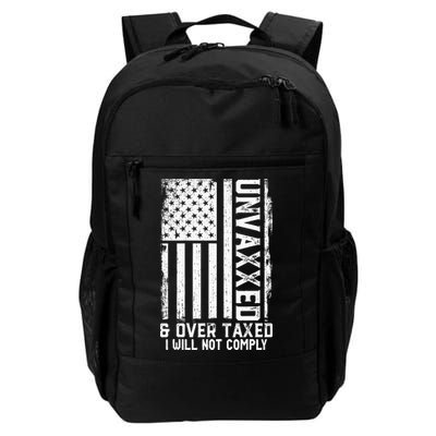 On Back Unvaxxed And Overtaxed Daily Commute Backpack