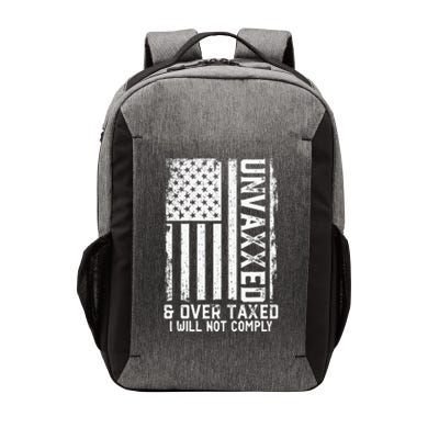 On Back Unvaxxed And Overtaxed Vector Backpack