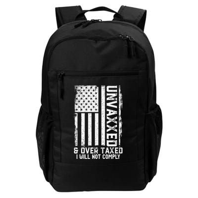 On Back Unvaxxed And Overtaxed Daily Commute Backpack