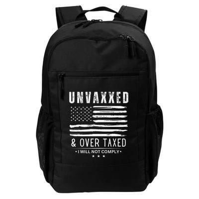 On Back Unvaxxed And Overtaxed Daily Commute Backpack