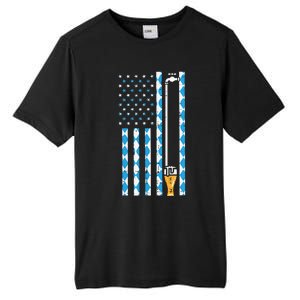 Oktoberfest Bavarian Us Flag German Costume Tall Fusion ChromaSoft Performance T-Shirt