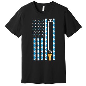 Oktoberfest Bavarian Us Flag German Costume Premium T-Shirt