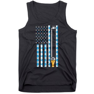 Oktoberfest Bavarian Us Flag German Costume Tank Top