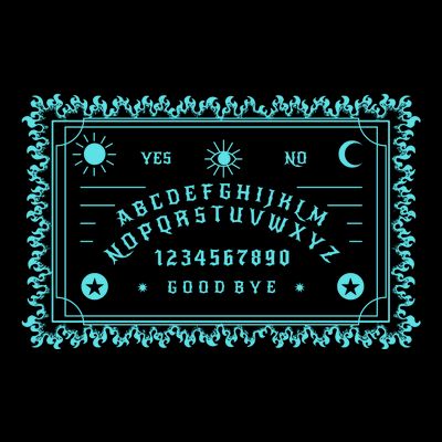 Ouija Board Vintage Goth Spirit Gothic Board Witch Wiccan Tarot Witchcraft T-Shirt