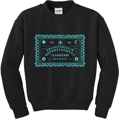 Ouija Board Vintage Goth Spirit Gothic Board Witch Wiccan Tarot Witchcraft Kids Sweatshirt