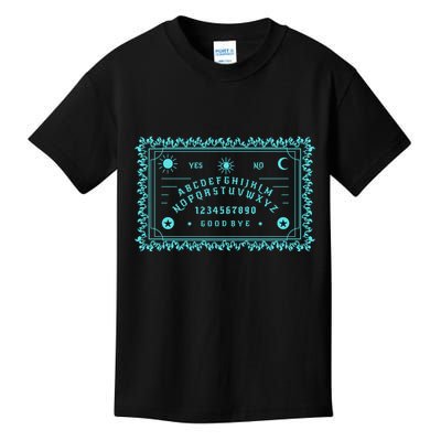 Ouija Board Vintage Goth Spirit Gothic Board Witch Wiccan Tarot Witchcraft Kids T-Shirt