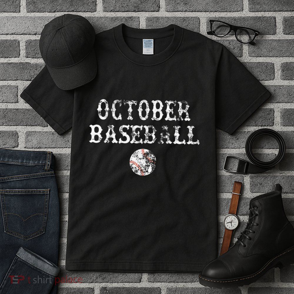 October Baseball Vintage Playoff Tall T-Shirt