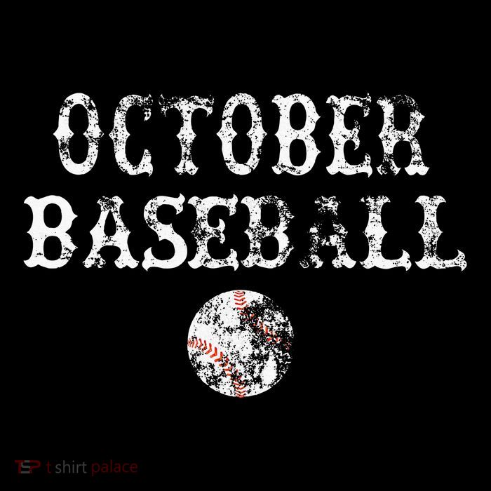 October Baseball Vintage Playoff Tall T-Shirt