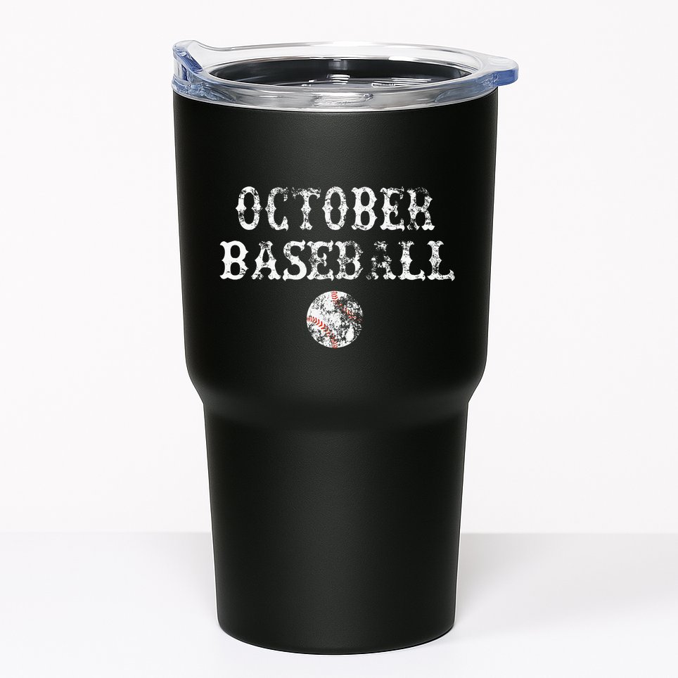 October Baseball Vintage Playoff Tumbler