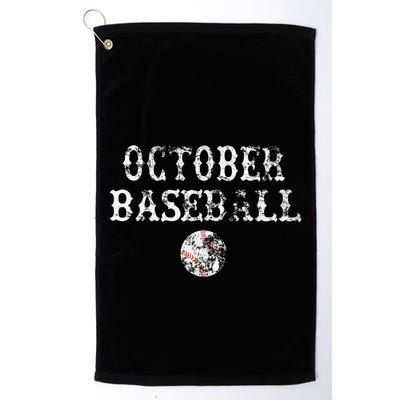 October Baseball Vintage Playoff Golf Towel
