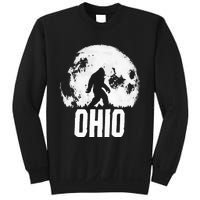 Ohio Bigfoot Vintage Full Moon Retro Squatch State Pride Sweatshirt