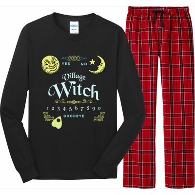 Ouija Board Village Witch Pagan Wiccan Design Cool Gift Long Sleeve Pajama Set