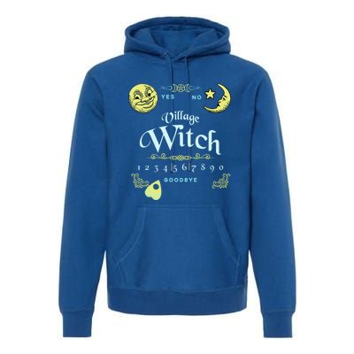 Ouija Board Village Witch Pagan Wiccan Design Cool Gift Premium Hoodie