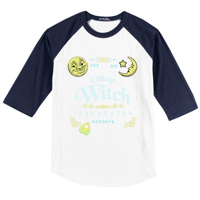 Ouija Board Village Witch Pagan Wiccan Design Cool Gift Baseball Sleeve Shirt