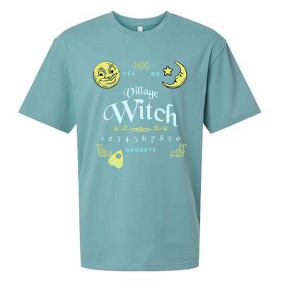 Ouija Board Village Witch Pagan Wiccan Design Cool Gift Sueded Cloud Jersey T-Shirt