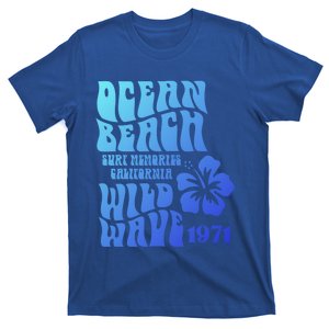 Ocean Beach Wild Wave Surf Memories California Siesta Beach Funny Gift T-Shirt