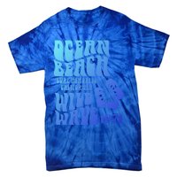 Ocean Beach Wild Wave Surf Memories California Siesta Beach Funny Gift Tie-Dye T-Shirt