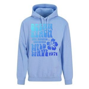 Ocean Beach Wild Wave Surf Memories California Siesta Beach Funny Gift Unisex Surf Hoodie