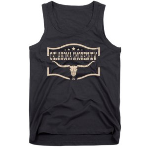 Oklahoma Bullskull With Feathers And Dreamcatcher Smokeshow Tank Top