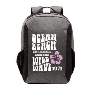 Ocean Beach Wild Wave Surf Memories California Siesta Beach Funny Gift Vector Backpack