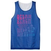 Ocean Beach Wild Wave Surf Memories California Siesta Beach Funny Gift Mesh Reversible Basketball Jersey Tank