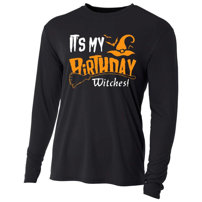 October Birthday Witch Celebration Cooling Performance Long Sleeve Crew