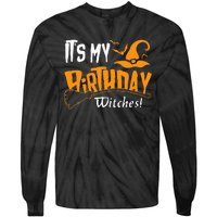 October Birthday Witch Celebration Tie-Dye Long Sleeve Shirt