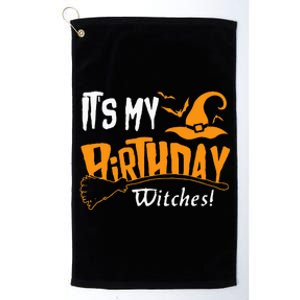 October Birthday Witch Celebration Platinum Collection Golf Towel