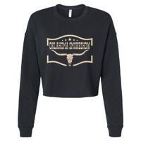 Oklahoma Bullskull With Feathers And Dreamcatcher Smokeshow Cropped Pullover Crew