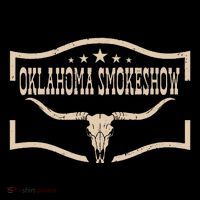 Oklahoma Bullskull With Feathers And Dreamcatcher Smokeshow Women's V-Neck T-Shirt
