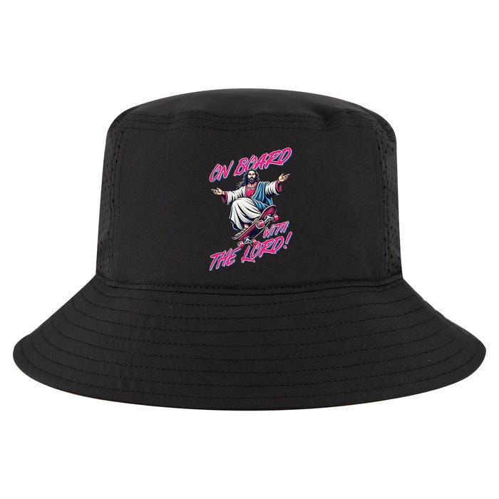 On Board With The Lord Jesus Cool Comfort Performance Bucket Hat