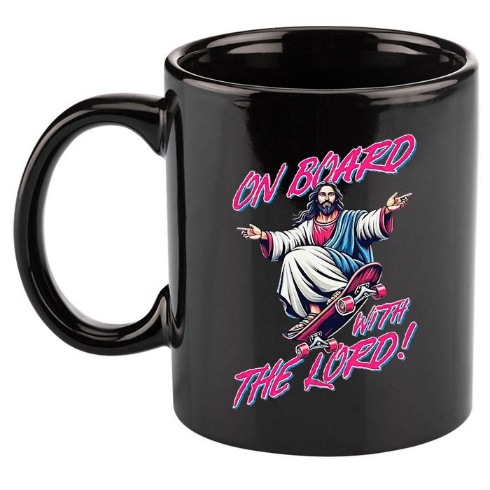 On Board With The Lord Jesus 11oz C Handle Ceramic Mug