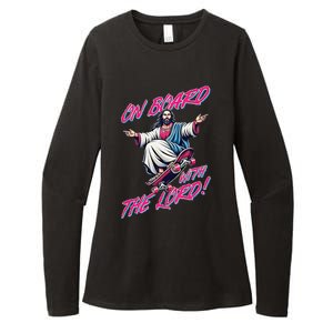 On Board With The Lord Jesus Womens CVC Long Sleeve Shirt