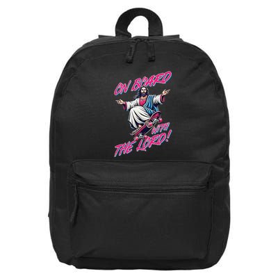 On Board With The Lord Jesus 16 in Basic Backpack