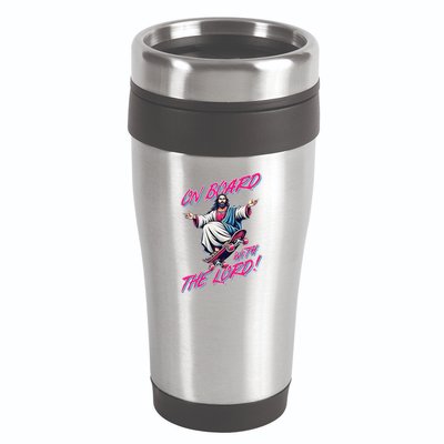 On Board With The Lord Jesus 16oz Travel Tumbler