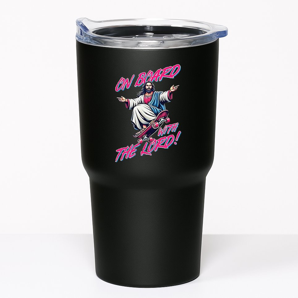 On Board With The Lord Jesus Tumbler