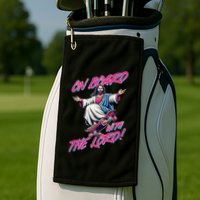 On Board With The Lord Jesus Golf Towel