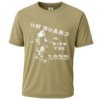On Board With The Lord Jesus Skateboard Cooling Performance Crew T-Shirt