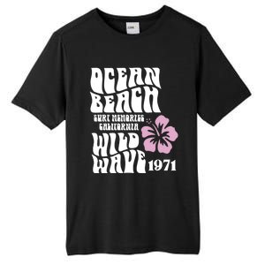 Ocean Beach Wild Wave Surf Memories California Siesta Beach Funny Gift Tall Fusion ChromaSoft Performance T-Shirt