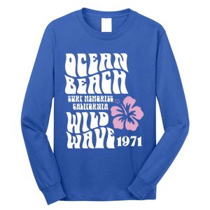 Ocean Beach Wild Wave Surf Memories California Siesta Beach Funny Gift Long Sleeve Shirt